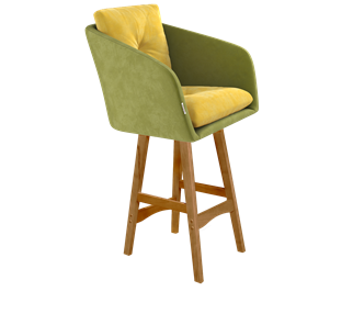 Полубарный стул SHT-ST43-2 / SHT-S65-1 (фисташковый десерт/светлый орех) в Вологде - предосмотр