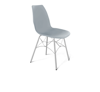 Кухонный стул SHT-ST29/S107 (серый ral 7040/хром лак) в Вологде