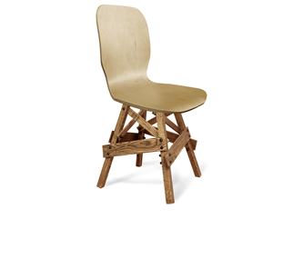 Обеденный стул SHT-ST15-1/S71 (прозрачный лак/дуб брашированный коричневый) в Вологде