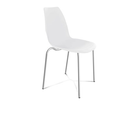 Обеденный стул SHT-ST29/S30 (белый/хром лак) в Вологде - изображение