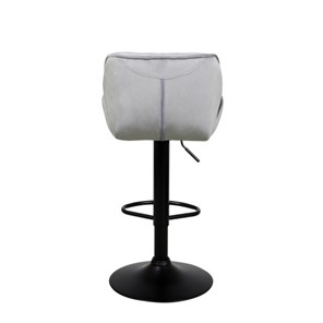 Барный стул Кристалл  WX-2583 белюр серый в Вологде - предосмотр 6