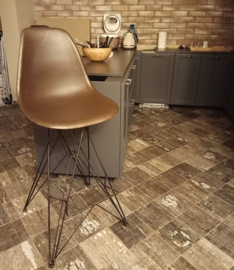 Барный стул SHT-ST29-C1/S66 (оливковый/черный муар/золотая патина) в Вологде - изображение 5