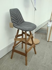 Барный стул SHT-ST29-C1/S81 (морская глубина/брашированный коричневый) в Вологде - предосмотр 9