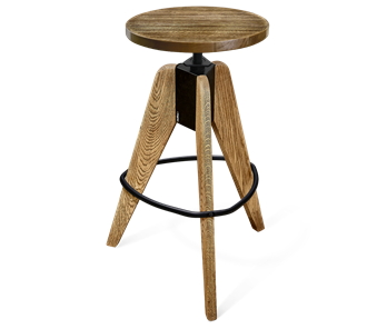 Барный стул SHT-ST29-C1/S92 (оливковый/брашированный коричневый/черный муар) в Вологде - предосмотр 4