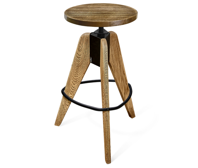 Барный стул SHT-ST29-C1/S92 (оливковый/брашированный коричневый/черный муар) в Вологде - изображение 4