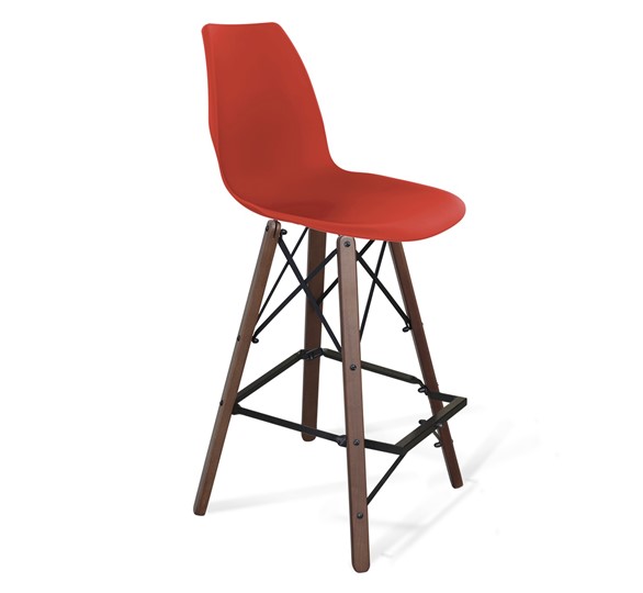 Барный стул SHT-ST29/S80 (оранжевый ral2003/темный орех/черный) в Вологде - изображение 12