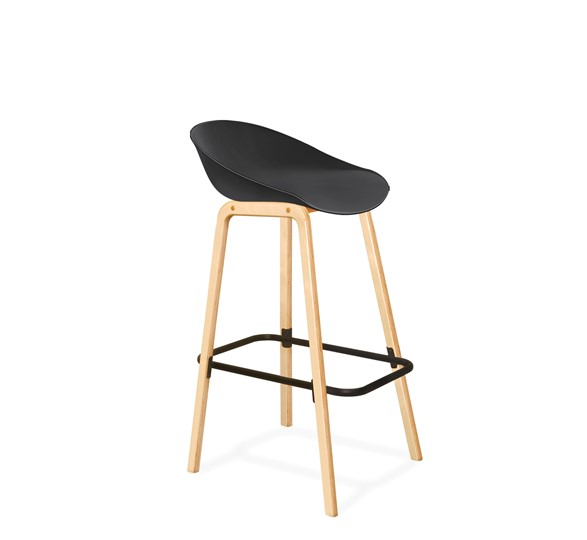 Барный стул SHT-ST29/S94 (пастельно-розовый/прозрачный лак/черный муар) в Вологде - изображение 10