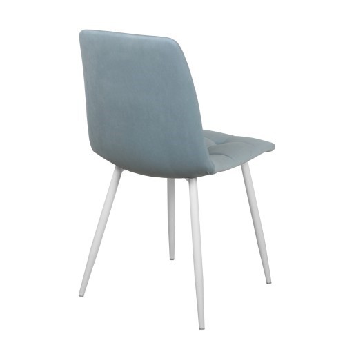Мягкий стул Чили СРП-052 Эмаль белый голубой в Вологде - изображение 2