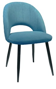 Обеденный стул 217 V16 голубой/черный в Вологде