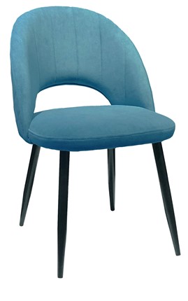 Обеденный стул 217 V16 голубой/черный в Вологде - изображение
