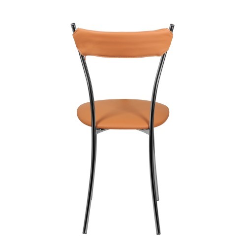 Кухонный стул Хлоя Софт СРП-087С Люкс хром  Экотекс оранжевый в Вологде - изображение 6
