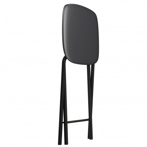 Табурет кухонный Складной СРП-013КВ (квадратное сиденье) Эмаль, черный в Вологде - изображение 1