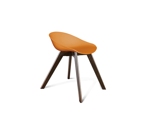 Кухонный стул SHT-ST19/S39 (оранжевый/венге) в Вологде - изображение