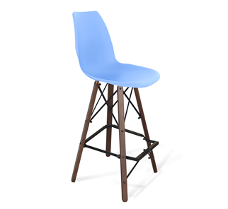 Барный стул SHT-ST29/S80 (голубой pan 278/темный орех/черный) в Вологде