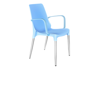 Обеденный стул SHT-ST76/S424-С (голубой/хром лак) в Вологде