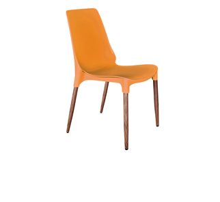 Обеденный стул SHT-ST75/S424-С (оранжевый/темный орех) в Вологде - предосмотр