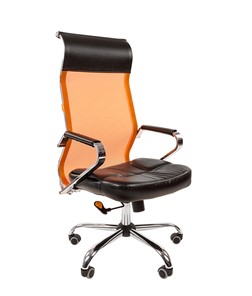 Кресло CHAIRMAN 700 сетка, цвет оранжевый в Вологде - предосмотр