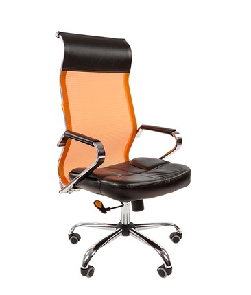 Кресло CHAIRMAN 700 сетка, цвет оранжевый в Вологде - изображение