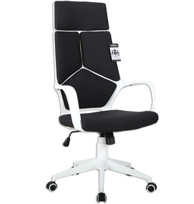Компьютерное кресло Brabix Premium Prime EX-515 (пластик белый, ткань, черное) 531812 в Вологде - предосмотр