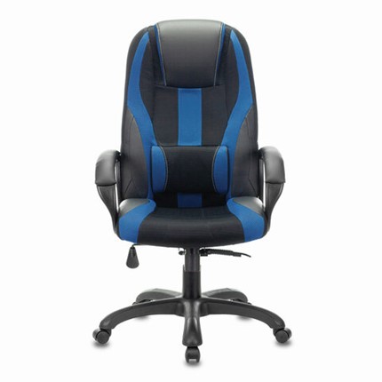 Компьютерное кресло Brabix Premium Rapid GM-102 (экокожа/ткань, черное/синее) 532106 в Вологде - изображение