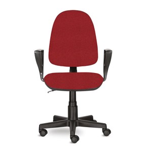 Офисное кресло Brabix Prestige Ergo MG-311 (регулируемая эргономичная спинка, ткань, красное) 532424 в Вологде
