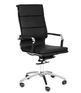 Кресло компьютерное CHAIRMAN 750 экокожа черная в Вологде