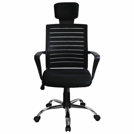 Кресло компьютерное Brabix Victory MG-016 (подголовник, хром, черное) 531924 в Вологде - изображение