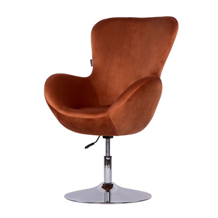Кресло офисное Беннет-1, Микровелюр оранжевый в Вологде - изображение