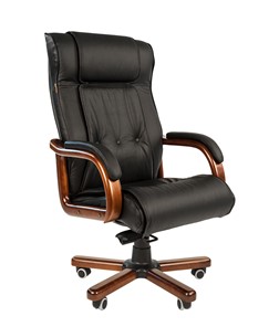 Компьютерное кресло CHAIRMAN 653 кожа черная в Вологде - предосмотр