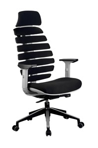 Компьютерное кресло Riva Chair SHARK (Черный/серый) в Вологде