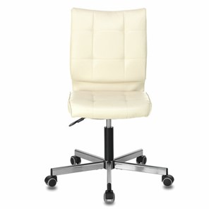 Компьютерное кресло Brabix Stream MG-314 (без подлокотников, пятилучие серебристое, экокожа, бежевое) 532078 в Вологде - предосмотр