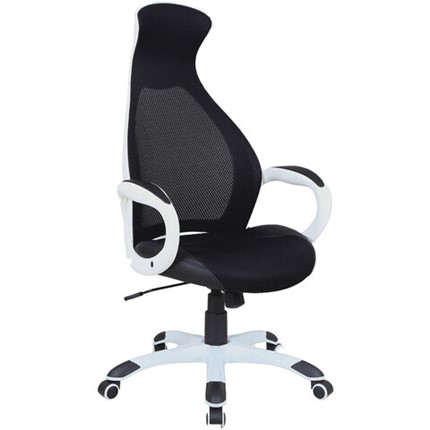 Компьютерное кресло Brabix Premium Genesis EX-517 (пластик белый, ткань/экокожа/сетка черная) 531573 в Вологде - изображение