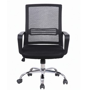 Офисное кресло Brabix Daily MG-317 (с подлокотниками, хром, черное) 531833 в Вологде - предосмотр