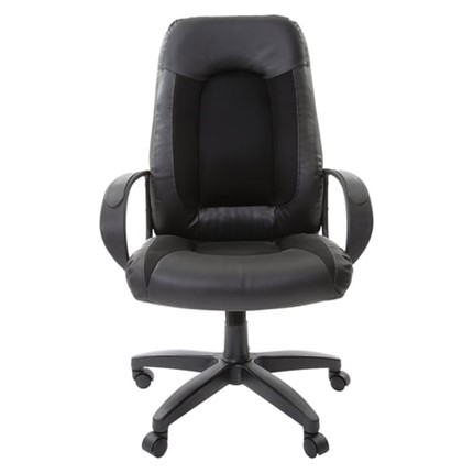 Офисное кресло Brabix Strike EX-525 (экокожа черная, ткань черная, TW) в Вологде - изображение