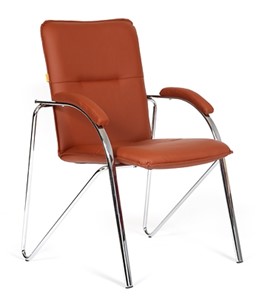 Кресло компьютерное CHAIRMAN 850 Экокожа Terra 111 коричневая в Вологде - предосмотр