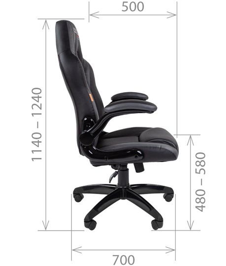 Компьютерное кресло CHAIRMAN GAME 15, цвет черный / красный в Вологде - изображение 2