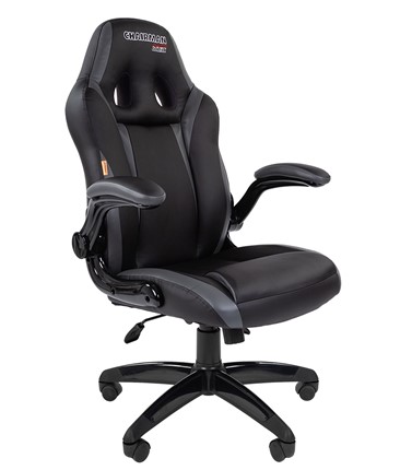 Кресло компьютерное CHAIRMAN GAME 15, цвет черный / серый в Вологде - изображение
