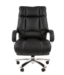 Офисное кресло CHAIRMAN 405 черное нат.кожа/экокожа в Вологде - предосмотр 1