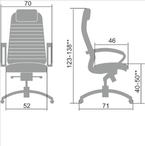 Офисное кресло Samurai K-1.041 бежевый в Вологде - предосмотр 1