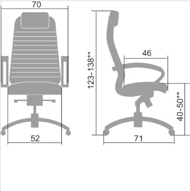 Офисное кресло Samurai K-1.041 бежевый в Вологде - изображение 1