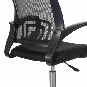Офисное кресло Brabix Fly MG-396 (с подлокотниками, сетка, хром, черное) 532086 в Вологде - предосмотр 5