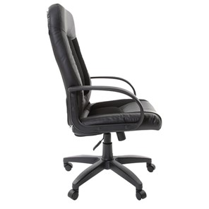 Офисное кресло Brabix Strike EX-525 (экокожа черная, ткань черная, TW) в Вологде - предосмотр 1