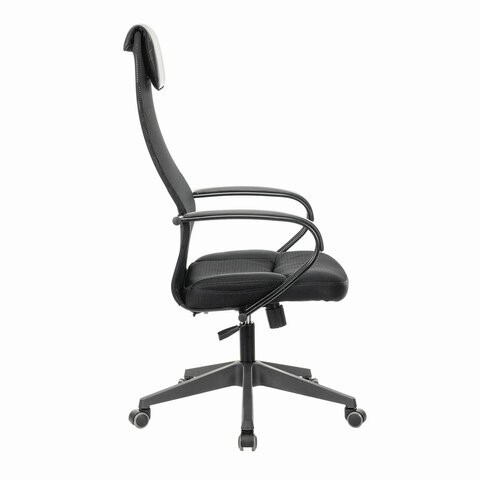 Кресло компьютерное Brabix Premium Stalker EX-608 PL (ткань-сетка/кожзам, черное) 532090 в Вологде - изображение 2