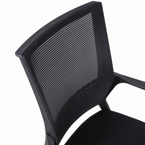 Компьютерное кресло Brabix Balance MG-320 (с подлокотниками, черное) 531831 в Вологде - изображение 3