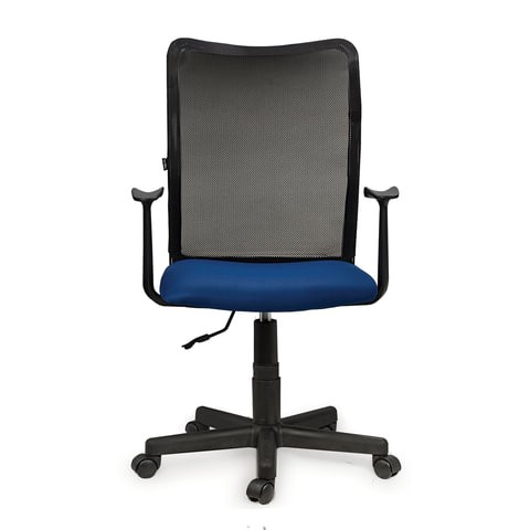 Офисное кресло Brabix Spring MG-307 (с подлокотниками, комбинированное синее/черное TW) в Вологде - изображение 2