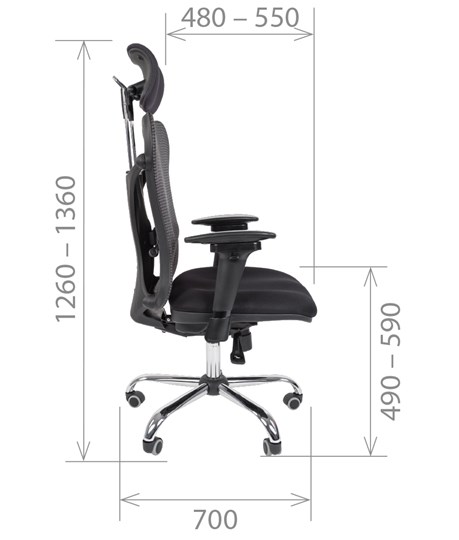 Кресло компьютерное CHAIRMAN 769, ткань TW 12, цвет черный в Вологде - изображение 2