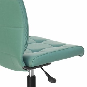 Кресло Brabix Stream MG-314 (без подлокотников, пятилучие серебристое, экокожа, серо-голубое) в Вологде - предосмотр 5