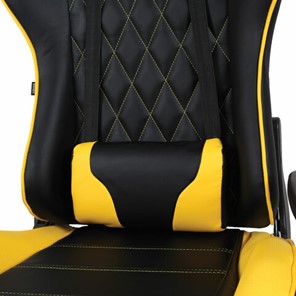 Кресло Brabix GT Master GM-110 (две подушки, экокожа, черное/желтое) 531927 в Вологде - предосмотр 7