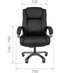 Компьютерное кресло CHAIRMAN 410 Акриловая ткань SX Черный в Вологде - предосмотр 1