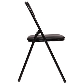 Офисный стул складной Brabix Golf CF-007 (черный каркас, кожзам черный) в Вологде - предосмотр 2